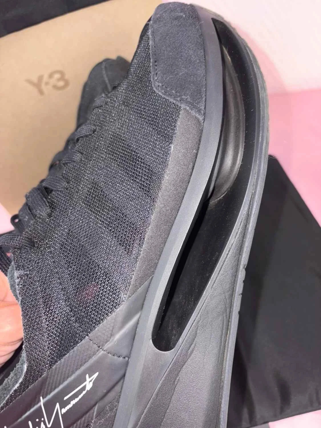 tênis masculino y-3 s-gendo run pretos tamanho 42⅔ completos com caixa – photo 8